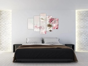 Tablou - Pictura flori roz (150x105 cm)