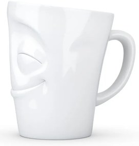 Cană cu toartă din porțelan 58products, 350 ml, alb