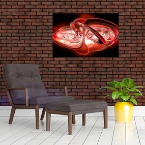 Tabloul - forme roșii (90x60 cm)