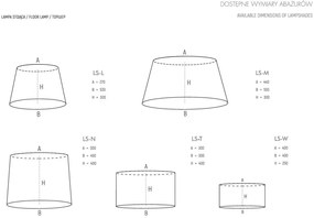 Lampa de podea LUX realizata manual Lea