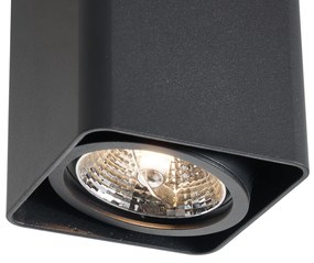 Spot de design negru, montat la suprafață, GU10 70mm, rotativ și înclinabil - Vox