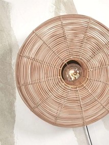 Aplica de perete eco din ratan Tanami disc S, nat