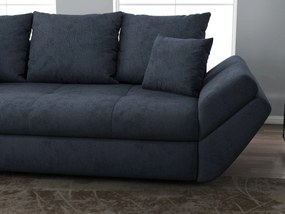 Canapea extensibilă dumonde cu ladă de depozitare si sezut confortabil din spuma high-density, Loana Enjoy Antracit 250x100 cm