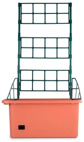 Power Planter, ghiveci 75x130x35 cm, 3 etaje, culoare cărămizie