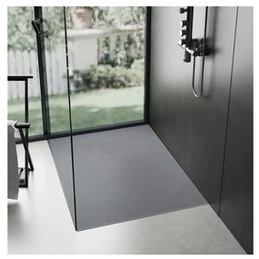 Rea Magnum Grey cadita de dus dreptunghiulara x80 cm gri REA-K4107
