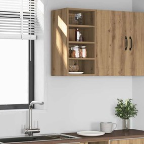 vidaXL Dulap suspendat “Riga”, stejar artizanal, 30x29,5x60 cm