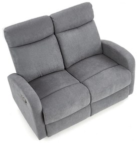 Canapea recliner Oslo 2 stofa gri inchis H100 cm