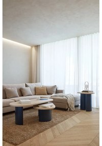 Măsuță de cafea albastră/în culoare naturală cu aspect de lemn de frasin 50x120 cm Nori – Teulat