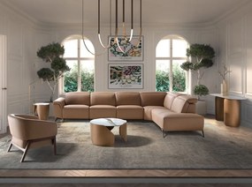 Masuta auxiliara design LUX Porcelain Marble 50cm