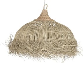 Lustră suspendată din fibre naturale cu franjuri, 75x45x95 cm, „Sorrento"