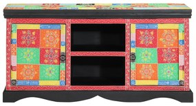 vidaXL Dulap TV Colorat 100x35x50 cm din Lemn Masiv de Mango