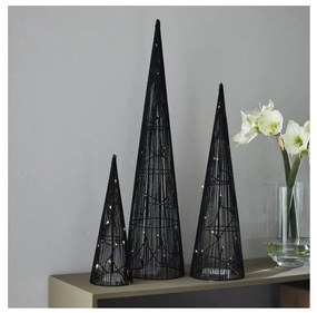 SET 3x decorațiune LED de Crăciun Markslöjd 705748 DUNGE LED/2,7W/4,5V negru