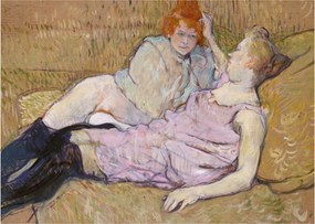 Tablou - Henri de Toulouse-Lautrec, The Sofa, reproducere (70x50 cm)