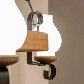 Lustră pe lanț Brilagi ROATA 3xE14/40W/230V fag