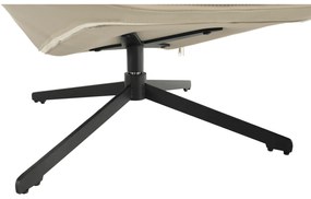 Scaun pivotant de lux, piele ecologică gri / metal, JAELYN