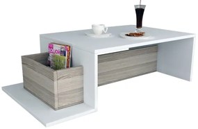 Măsuță de cafea POT 32x107 cm albă