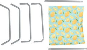 Set de 2 sezlonguri de plaja pliabile SAND LEMON, colorate