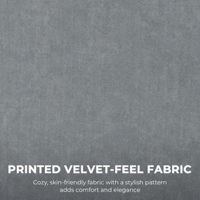 HOMCOM Scaun de birou ergonomic cu masaj cu 4 puncte de frământare, fotoliu cu spătar înalt tip fluture, șezut lat, gri | Aosom Romania