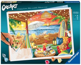 CREART PICTURA PE NUMERE PENTRU ADULTI CABANA COZY - RAVENSBURGER (RVSPBN20276)