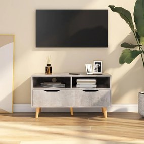 vidaXL Comodă TV, gri beton, 90x40x48,5 cm, lemn prelucrat