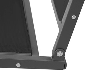 Outsunny Leagăn de Grădină cu 3 Locuri și Copertină, Șezut Respirant și Cadru din Oțel, Negru | Aosom Romania