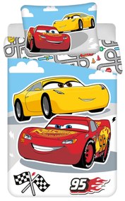Disney Mașini Road lenjerie de pat pentru copii 100×135cm, 40×60 cm