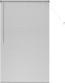 vidaXL Jaluzele venetiene Manual Argintiu 175 x 105 cm Aluminiu