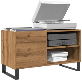 vidaXL Dulap discuri stejar artizanal, 84,5x38x48 cm, lemn prelucrat