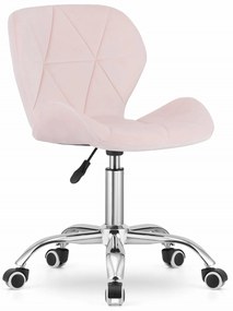 Scaun de birou AVOLA VELVET roz