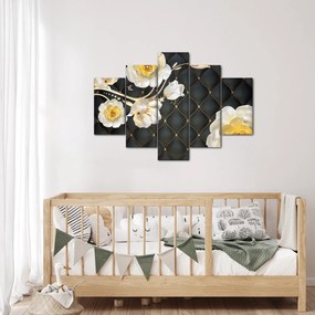 Tablou - Imagine cu flori de trandafir alb (150x105 cm)