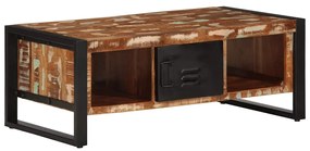 vidaXL Masuta de cafea multicolora 90x50x36 cm lemn masiv recuperat