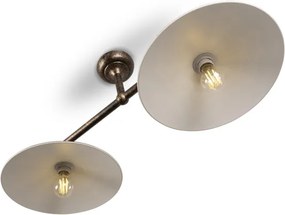 BRILAGI - Lampă suspendată pe tijă FORGE 2xE27/60W/230V cupru/patină