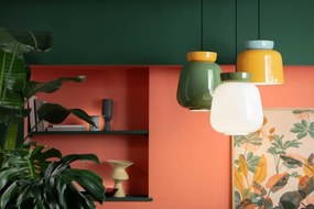 Lustra design retro realizata manual din ceramica si sticla CORCOVADO