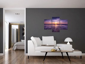 Tabloul cu plaja - apus de soare (90x60 cm)