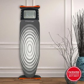 Masa de calcat Premium Harbinger® Belinda , Pentru fier si statie de calcat, Suprafata de calcare 46X127 cm, Inaltime ajustabila 80-105 cm, Monobloc,