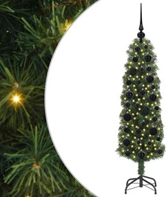 vidaXL Brad de Crăciun artificial Verde 120 cm PVC și oțel și plastic