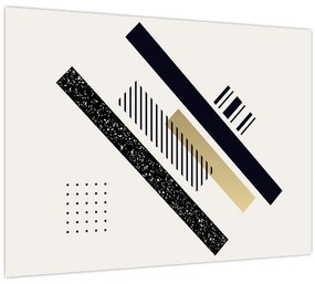 Tablou pe sticlă - Forme geometrice N⁰5 (70x50 cm)