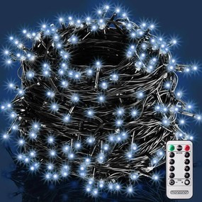 Monzana Șir luminos de Crăciun SIMPLE, 40m, alb rece