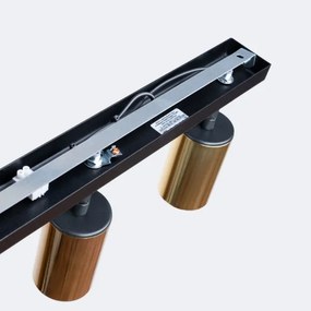 Spot Sollux SL.1384 WINX 3xGU10/10W/230V negru/auriu