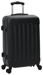vidaXL Set de Valize 3 pcs Negru 50 x 31 x 78 cm Plastic ABS și Oțel
