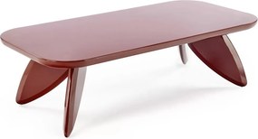 Măsuță de cafea dreptunghiulară Lumis 120 cm - burgund