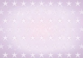 Fototapet - Stele pe  fundal roz (254x184 cm), în 8 de alte dimensiuni noi