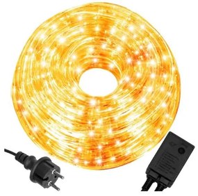 Instalație luminoasă - tip șarpe 9m 217LED 8 funcții, Alb cald