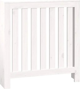 vidaXL Mască pentru calorifer, alb, 79,5x19x84 cm, lemn masiv de pin