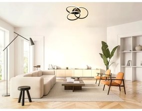 Plafonieră LED dimabilă LED/70W/230V 3000-6500K negru + telecomandă