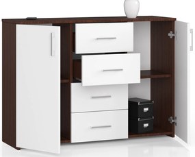 Comodă Kiran (wenge + Alb). 1069791