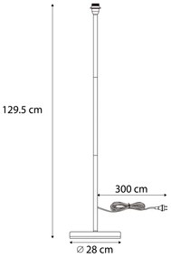 Lampă de exterior neagră - Virginia Foot