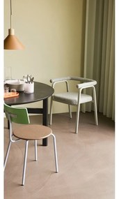 Set de scaune de sufragerie bej cu cotiere 2 buc. tapițat Ecto – Hübsch