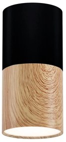 Plafonieră TUBA 1xGU10/50W/230V negru