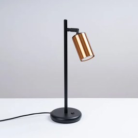 Lampă de masă Sollux SL.1381 WINX 1xGU10/10W/230V negru/cupru